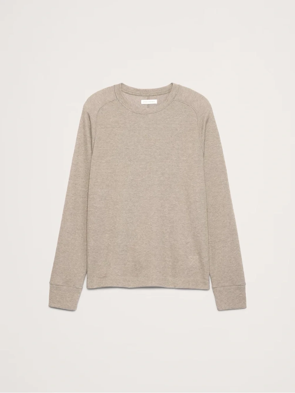 Banana Republic Slub Double-Knit Crewneck Long Sleeve Tee
